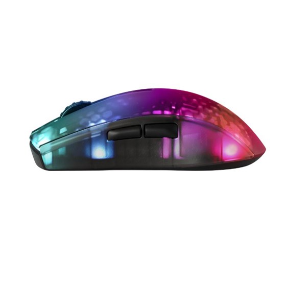 Miš DELTACO GAMING DM320 Wireless Semi-Transparent RGB Lightweight mouse, Black