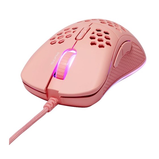 Miš DELTACO GAMING PM75 Ultralight Gaming Mouse, RGB, Pink
