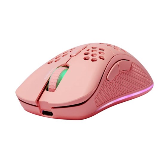 Miš DELTACO GAMING PM80 Wireless Lightweight Gaming Mouse, RGB, Pink