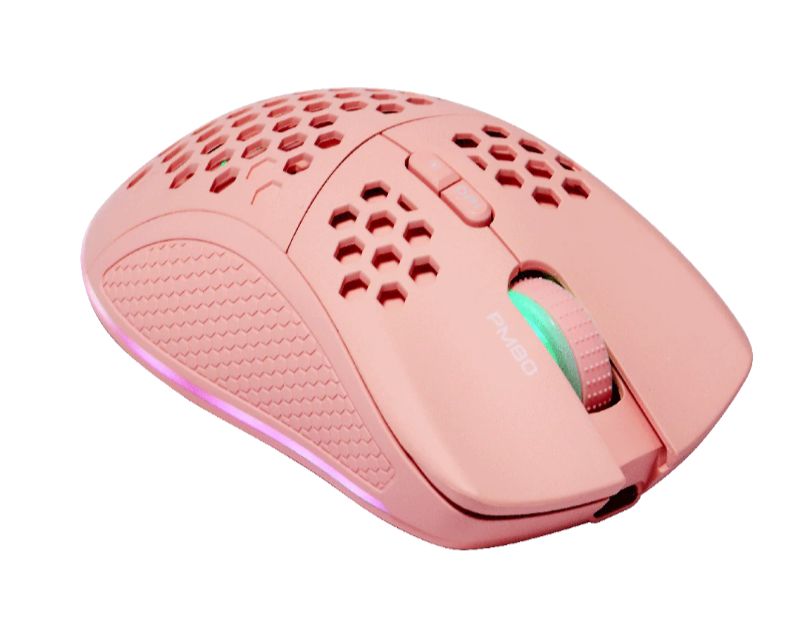 Miš DELTACO GAMING PM80 Wireless Lightweight Gaming Mouse, RGB, Pink