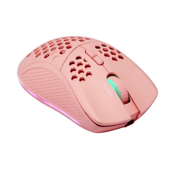 Miš DELTACO GAMING PM80 Wireless Lightweight Gaming Mouse, RGB, Pink