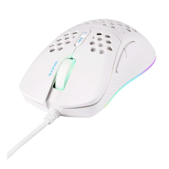 Miš DELTACO GAMING WM75 Ultralight Gaming Mouse, RGB, white