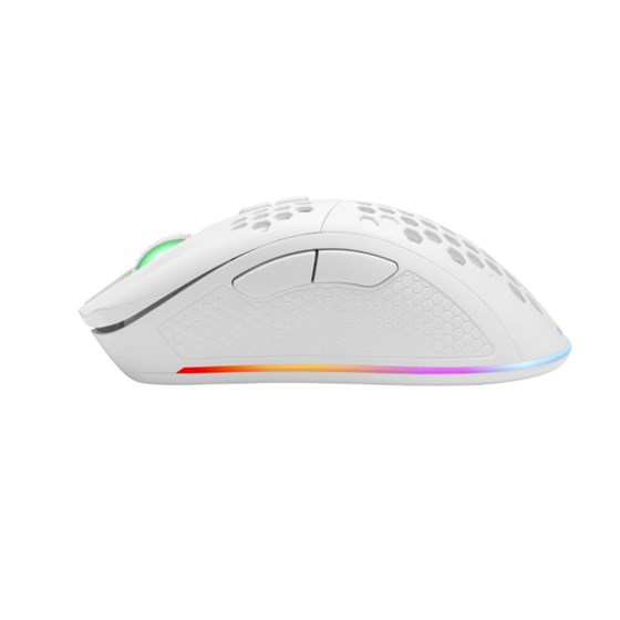 Miš DELTACO GAMING WM80 Wireless lightweight RGB gaming mouse, white