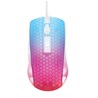 Miš DELTACO GAMING WM87 Semi-Transparent RGB Ultralight Gaming Mouse, White
