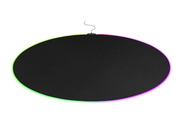 Podloga za stolicu DELTACO GAMING DFP430 RGB Floorpad, 110x110cm, black