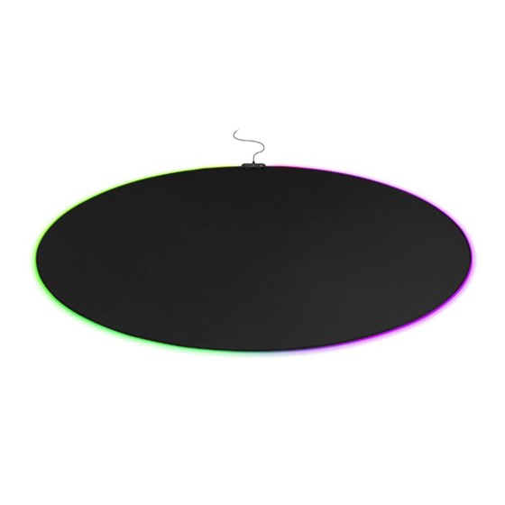 Podloga za stolicu DELTACO GAMING DFP430 RGB Floorpad, 110x110cm, black