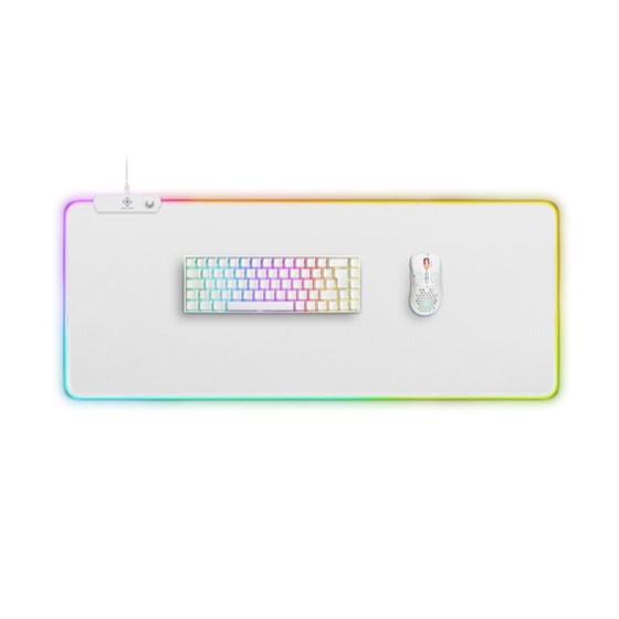 Podloga za miš DELTACO GAMING WMP90 RGB gaming mousepad XL, 900 x 360 x 4 White