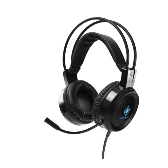 Slušalice DELTACO GAMING DH110 Stereo Gaming Headset, 50mm drivers, LED, flexible microphone, black