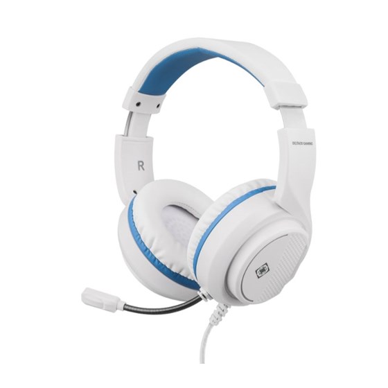 Slušalice DELTACO GAMING Headset for Sony Playstation 5, 2m cable, 40mm element, white / blue