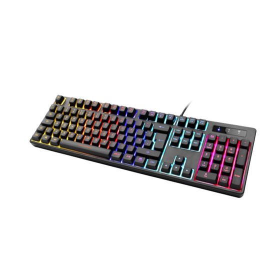 Tipkovnica DELTACO GAMING DK310 RGB Gaming Keyboard, Outemu Red switch, fullsize, UK Layout, black