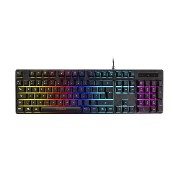 Tipkovnica DELTACO GAMING DK310 RGB Gaming Keyboard, Outemu Red switch, fullsize, UK Layout, black