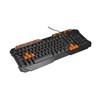 Tipkovnica DELTACO GAMING Keyboard, anti-ghosting, USB, UK layout, black / orange