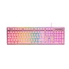 Tipkovnica DELTACO GAMING PK75 RGB keyboard, 105 keys, membrane switch, USB, pink/RGB