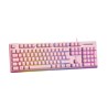 Tipkovnica DELTACO GAMING PK75 RGB keyboard, 105 keys, membrane switch, USB, pink/RGB