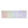 Tipkovnica DELTACO GAMING WK75 Membrane RGB keyboard, 105 keys, USB, White