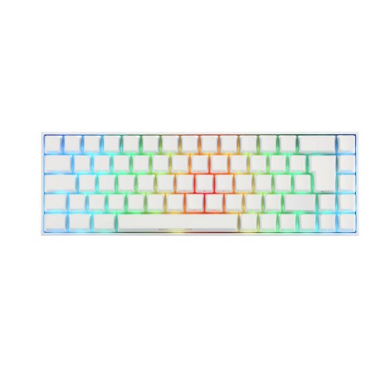 Tipkovnica DELTACO GAMING WK95R Wireless 65% keyboard, White/RGB