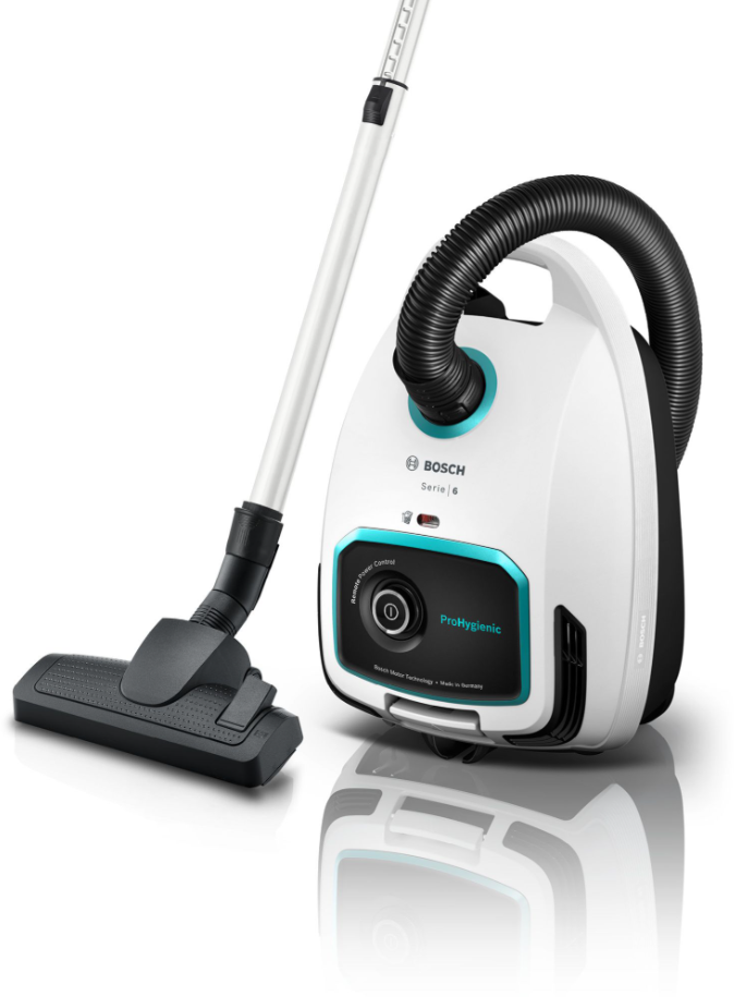Bosch BGL6HYG1, Usisavač s vrećicom, ProHygienic, Bijela