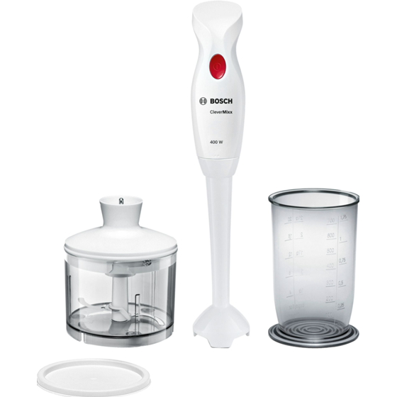 Bosch MSM14200, Štapni mikser, CleverMixx, 400 W, Bijela, crvena
