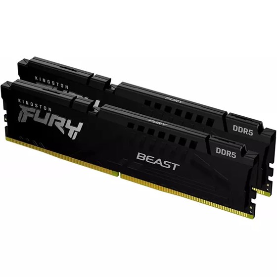 Memorija za PC, 16GB (2x 8GB) DDR5 5600 MT/s, Kingston FURY Beast, CL40, KF556C40BBK2-16
