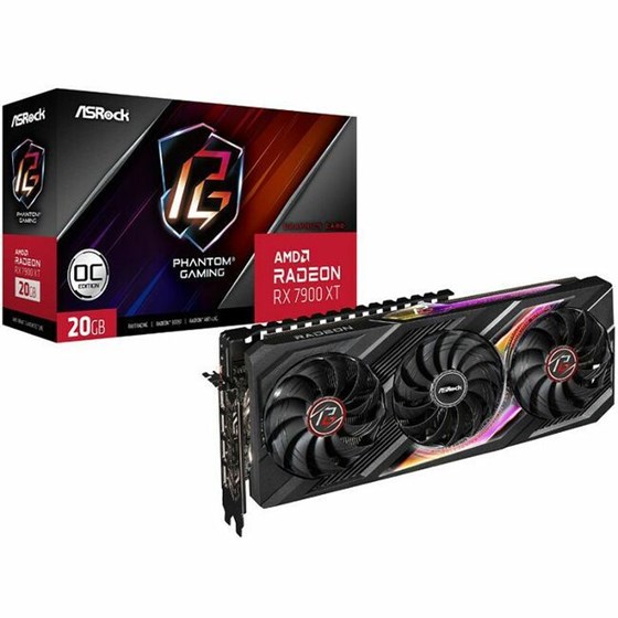 Grafička kartica ASRock, AMD Radeon RX 7900 XT Phantom Gaming OC, 20GB GDDR6, 1x HDMI, 3x DisplayPort 