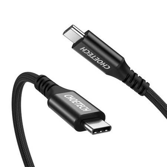 Kabel USB C - USB C 3.1 Choetech XCC-1007 GEN2 10Gbps 4K 100W 2m (black), XCC-1007