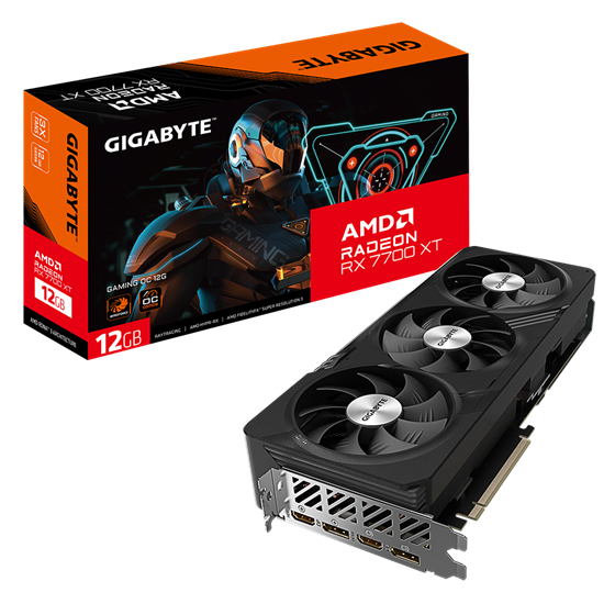 Grafička kartica Gigabyte, AMD Radeon RX 7700 XT GAMING OC 12G, 12GB GDDR6, 2x HDMI, 2x DisplayPort,  GV-R77XTGAMING OC-12GD 