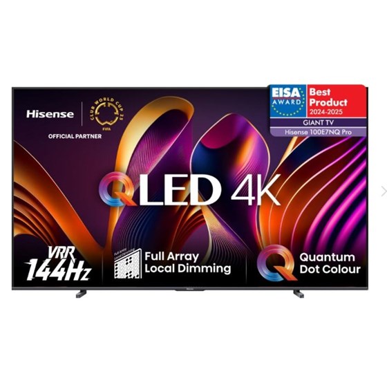 TV HISENSE 100E7NQ PRO, 100" 4K UHD, QLED, Smart TV, 100E7NQ PRO