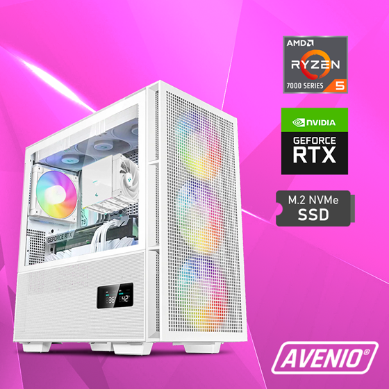 Avenio Vector AMD Ryzen 5 7600X3D 4.70GHz 64GB 1TB SSD  W11P nVidia GeForce RTX 4070 Ti 12GB GDDR6X  P/N: 02242900