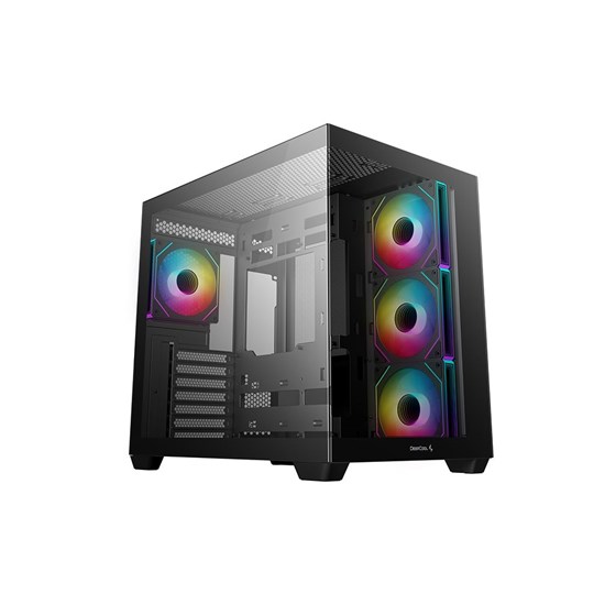 Kućište DeepCool GC530 4F, ATX, Midi-Tower, ARGB, Tempered Glass, Black, R-CG530-BKADA4-G-1