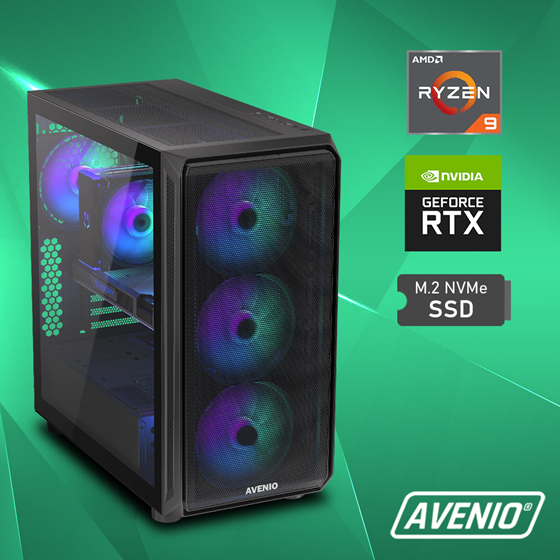 Avenio Vector AMD Ryzen 9 7900X3D 5.60GHz 96GB 2TB SSD W11P AMD nVidia GeForce RTX 4070 Ti Super 16GB GDDR6X  P/N: 02242901