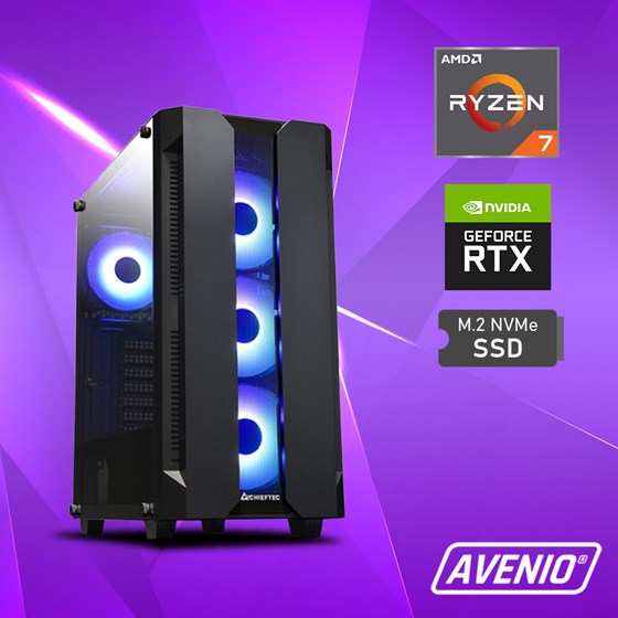 Avenio TopGamer AMD Ryzen 7 5700X 4.60GHz 16GB 512GB NVMe SSD W11P nVidia RTX 4060 Ti 8GB GDDR6 P/N: 02242958