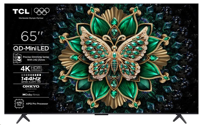 TV TCL 65C6K 65" 4K UHD, mini LED, Smart TV, 65C6K