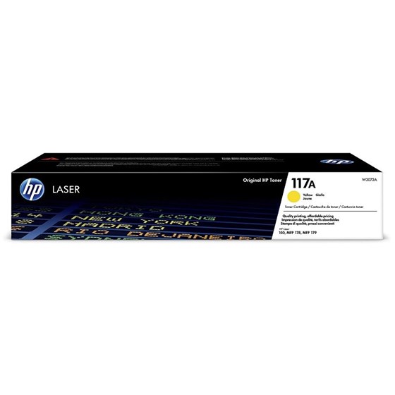 Toner HP Color LaserJet 117A Yellow P/N: W2072A