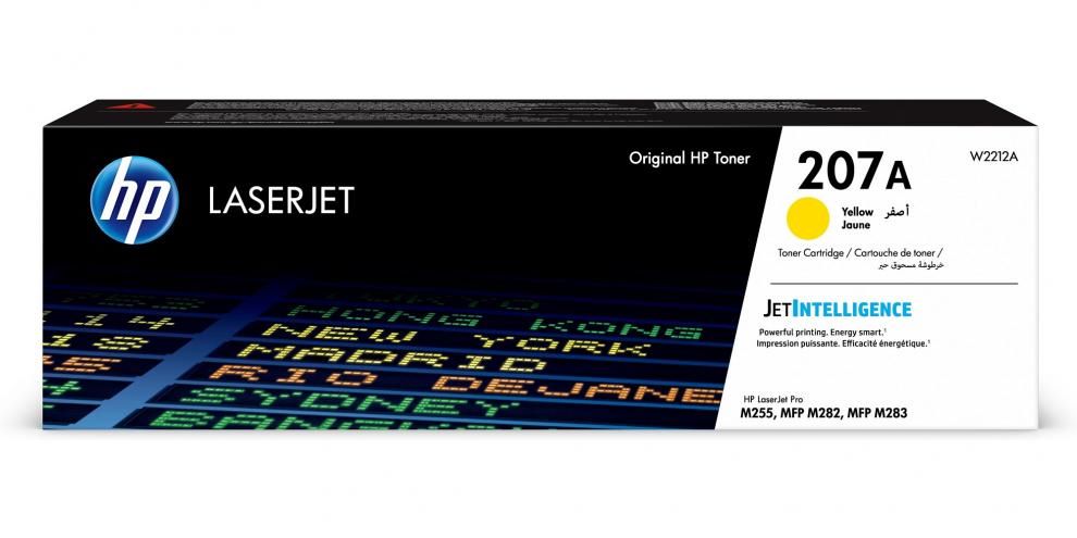 Toner HP Color LaserJet 207A Yellow P/N: W2212A