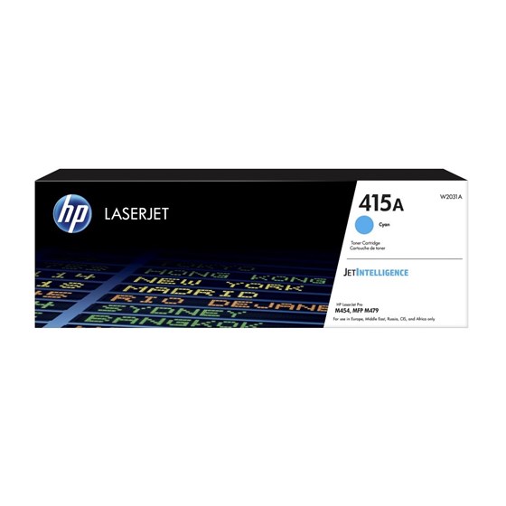 Toner HP Color LaserJet 415A Cyan P/N: W2031A 