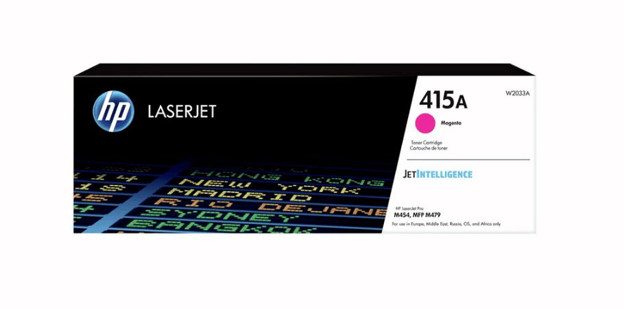 Toner HP Color LaserJet 415A Magenta P/N: W2033A