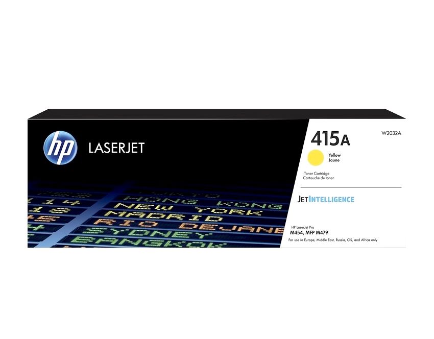 Toner HP Color LaserJet 415A Yellow P/N: W2032A