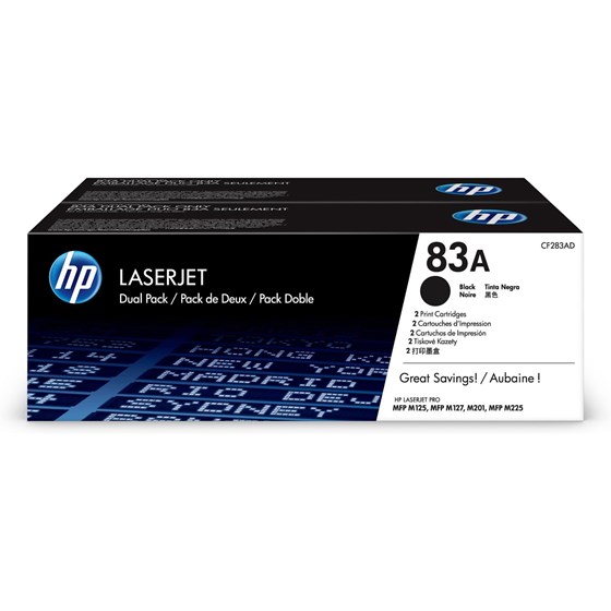 Toner HP LaserJet 83A Black P/N: CF283A 
