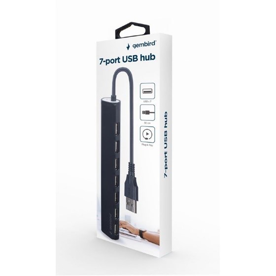 7 port USB 2.0 HUB Gembird, UHB-U2P7-04
