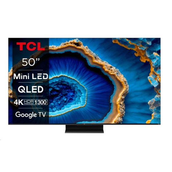 TV TCL 50C805,  50'' 4K UHD, QD-Mini LED, Smart TV 50C805, 