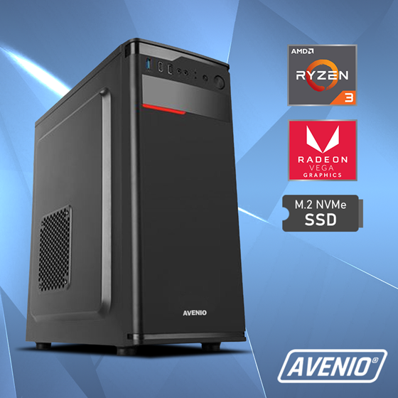 Avenio ProOffice AMD Ryzen 3 3200G 3.60GHz 16GB 256GB SSD FreeDOS AMD Radeon Vega 8 Graphics P/N: 02242505