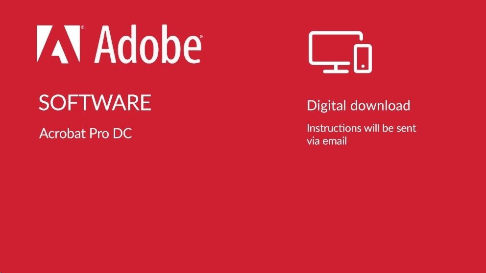 Software Adobe Acrobat Pro DC For Teams Godišnja pretplata