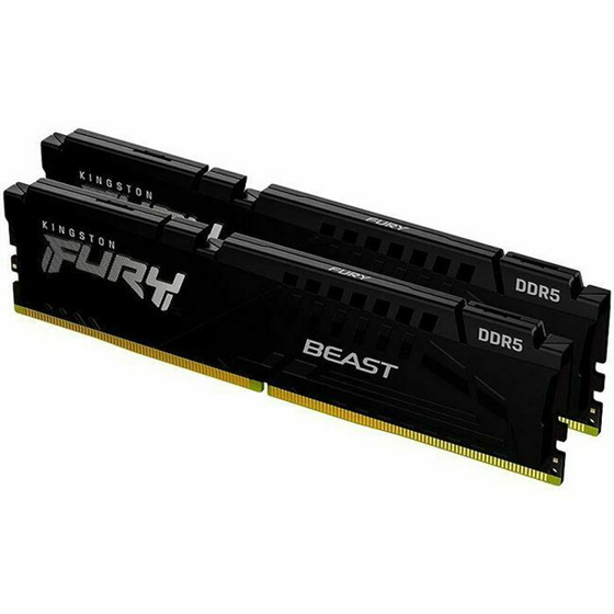 Memorija za PC, 16GB (2x 8GB) DDR5 5600 MT/s, Kingston FURY Beast EXPO, CL30, Black, KF560C30BBEK2-16