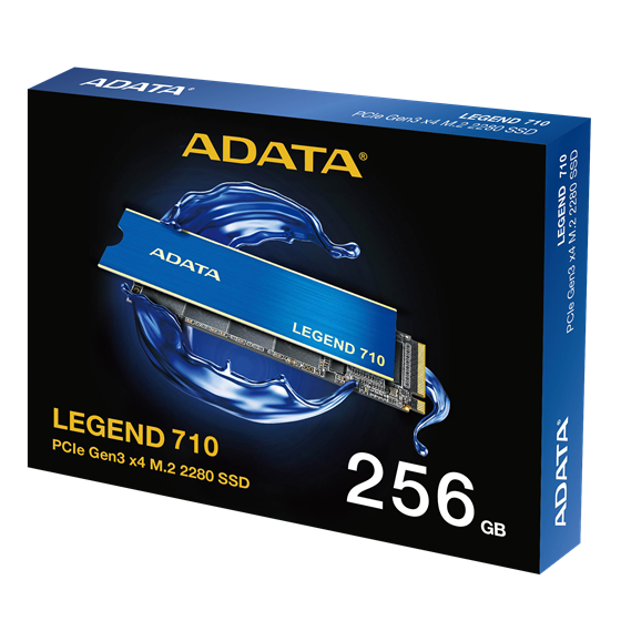 SSD 256B ADATA LEGEND 710, M.2 NVMe, PCIe Gen3x4, 2100/1100 MB/s, ALEG-710-256GCS