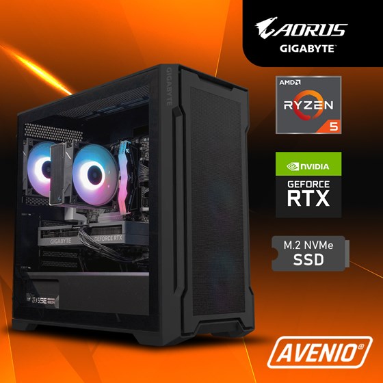 Avenio Aorus Elite AMD Ryzen 5 5600 4.40GHz 16GB 1TB SSD W11P nVidia GeForce RTX 4060 8GB GDDR6 P/N: 02243006