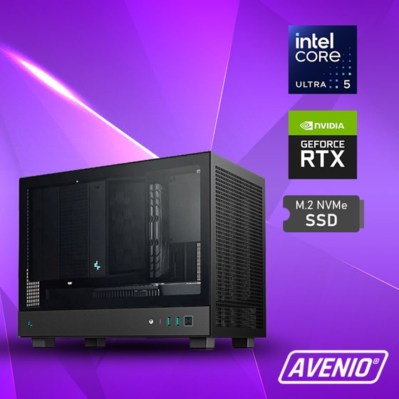 Avenio Prodigy Mini Intel Core Ultra 5 245K 5.20GHz 64GB 1TB NVMe W11P nVidia RTX 4070 Super 12GB GDDR6X P/N: 02242995