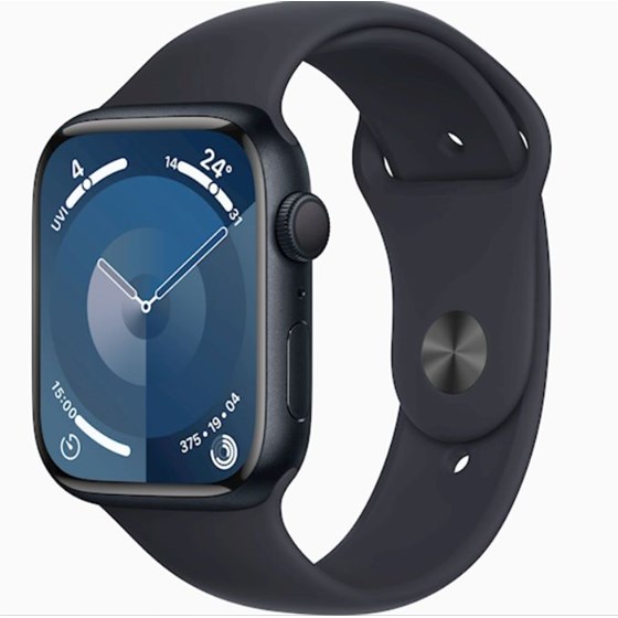 Apple Watch S9 GPS 41mm Midnight Alu Case w Midnight Sport Band - S/M, 3m589z/a - izložbeni artikl