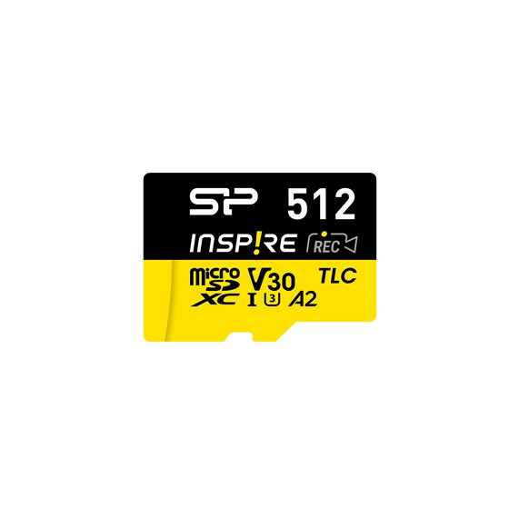 Memorija SD Micro Card, 512GB Silicon Power, A2 V30 UHS-I Inspire + adapter SD, SP512GBSTXLA2V1NSP