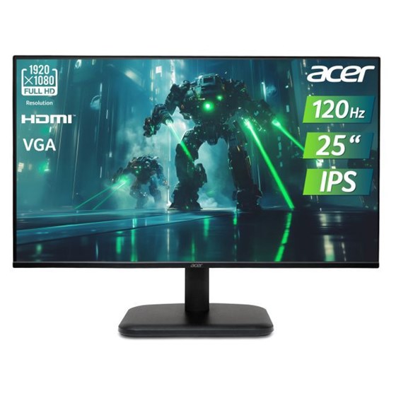 Monitor Acer EK251QGbi, 24.5" FullHD 120Hz IPS, FreeSync, VGA, HDMI, UM.KE1EE.G01