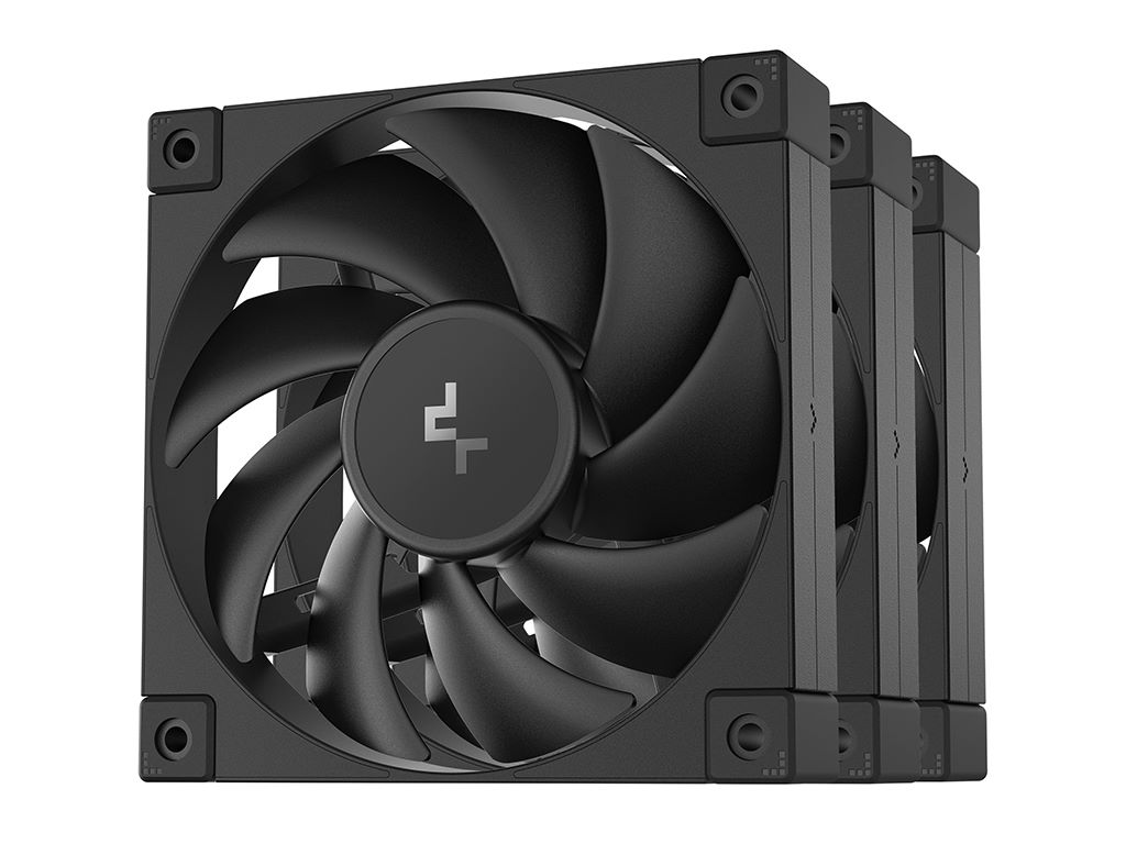 Ventilator DeepCool FD12 3-in-1, PWM, 120mm, 3 Pack, Black, R-FD12-BKNPN3-G